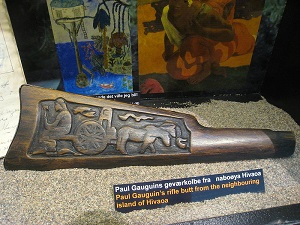 Paul Gauguin's rifle butt